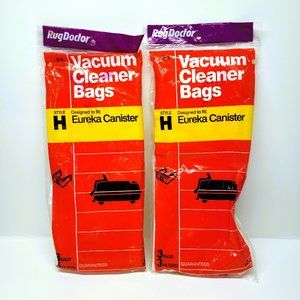 Rug Doctor Style H Vacuum Cleaner Bags Eureka Canister 2 Pack 6 Bags NEW
